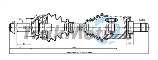 300138 TrakMotive Піввісь для BMW X3