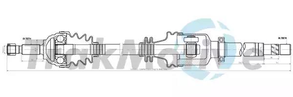 300338 TrakMotive Піввісь