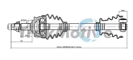 300360 TrakMotive Полуось