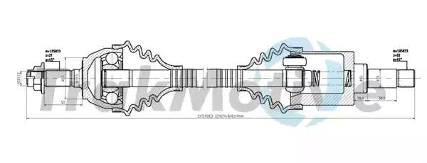 300605 TrakMotive Полуось для Peugeot 306