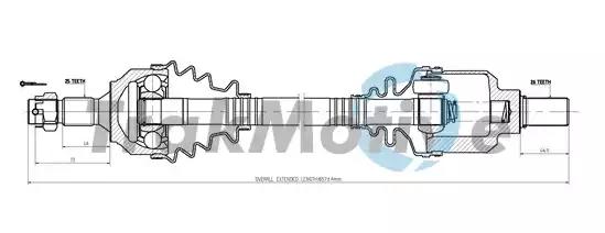 300661 TrakMotive Полуось
