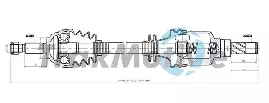 300877 TrakMotive Полуось