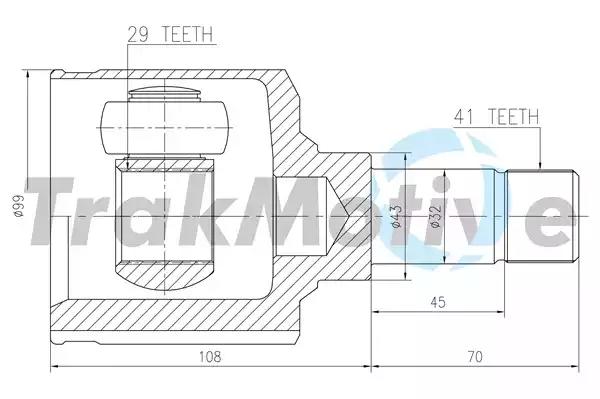 450023 TrakMotive ШРУС
