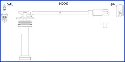 134672 Hüco Комплект проводов зажигания