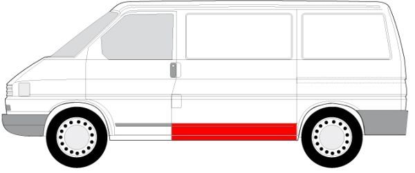 6505069558001K BLIC Крыло заднее для Volkswagen Transporter