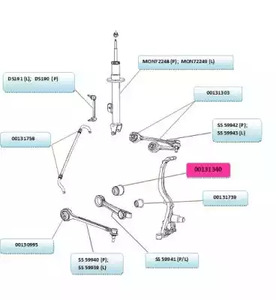 00131340 Tedgum Сайлентблок важеля