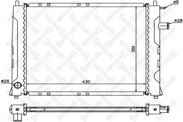 10-25014-SX Stellox Радиатор охлаждения двигателя