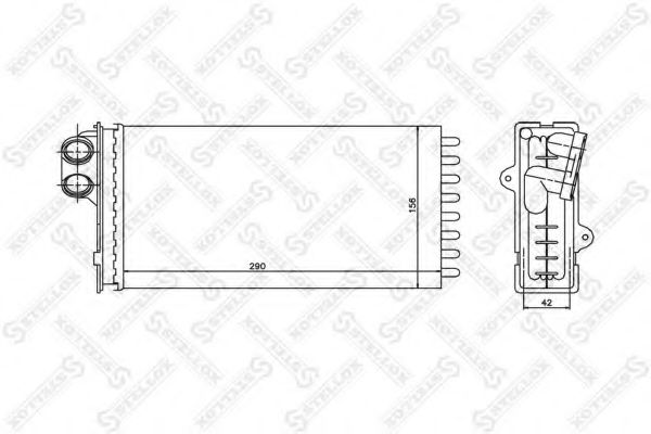 10-35002-SX Stellox Радиатор печки