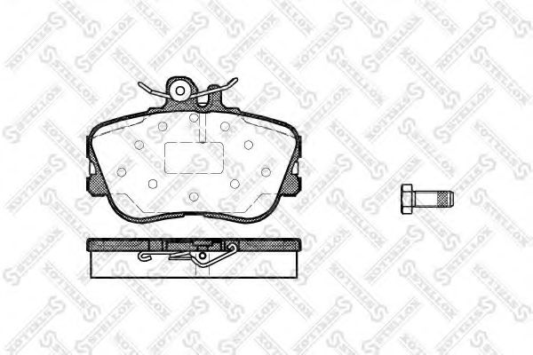 456 000B-SX Stellox Гальмівні колодки для Mercedes C-Class
