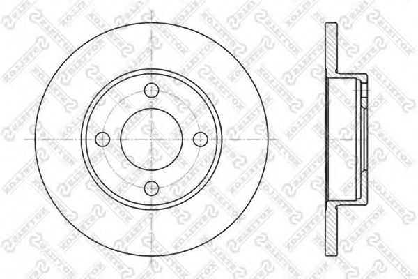 6020-4718-SX Stellox Тормозной диск