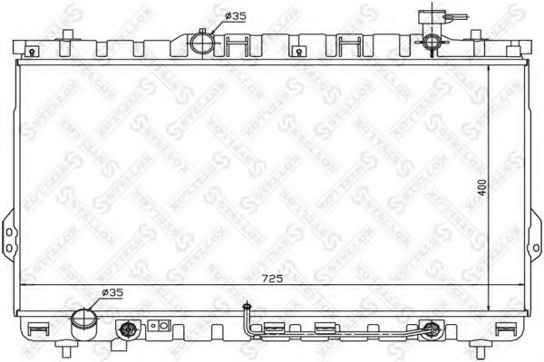 10-26535-SX Stellox Радіатор охолодження двигуна для Hyundai Santa Fe
