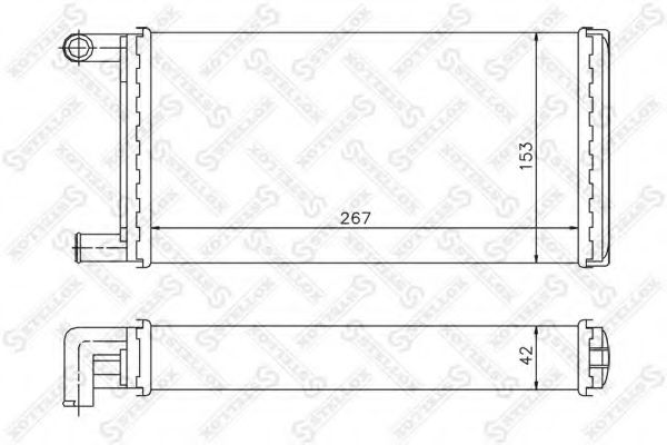 10-35067-SX Stellox Радіатор пічки