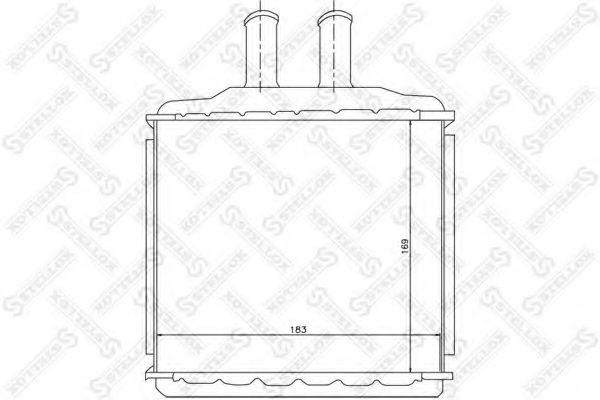 10-35105-SX Stellox Радиатор печки