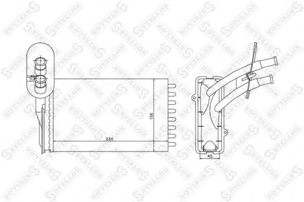 10-35116-SX Stellox Радіатор пічки