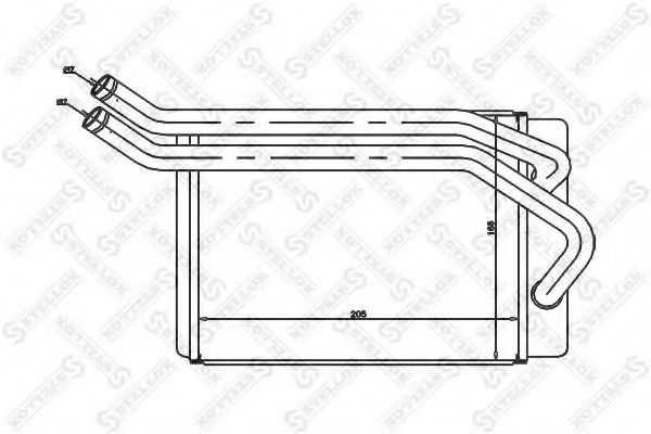10-35131-SX Stellox Радіатор пічки для Hyundai Santa Fe