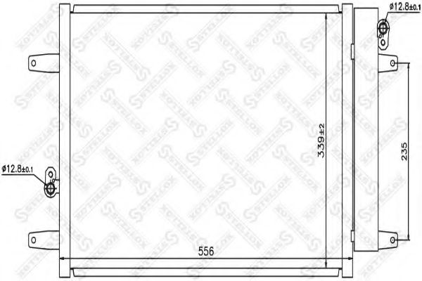 10-45217-SX Stellox Радіатор кондиціонера