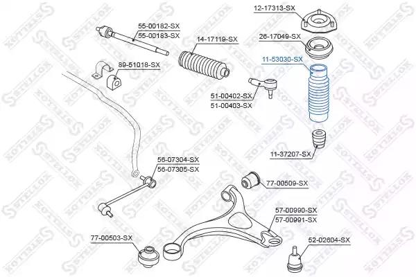 1153030sx Stellox Пыльник амортизатора