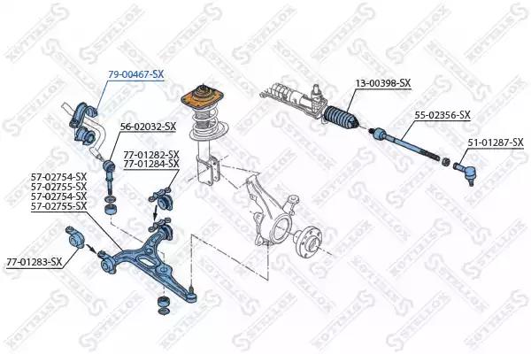 79-00467-SX Stellox Втулка стабілізатора