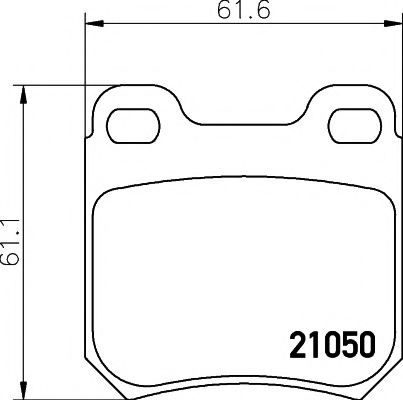 8DB 355 007-381 Hella Pagid Тормозные колодки