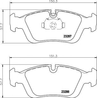 8DB 355 008-741 Hella Pagid Гальмівні колодки