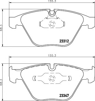 8DB 355 009-271 Hella Pagid Гальмівні колодки