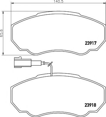 8DB 355 010-391 Hella Pagid Тормозные колодки