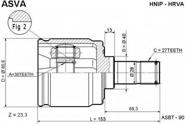 HNIP-HRVA Asva ШРУС