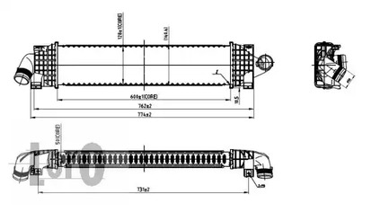 0170180001 Abakus Интеркулер для Ford C-MAX