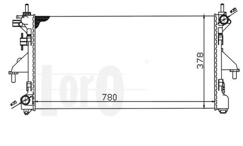 009-017-0040 Loro Радіатор охолодження двигуна