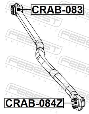 crab083 Febest Сайлентблок рычага для Jeep Wrangler