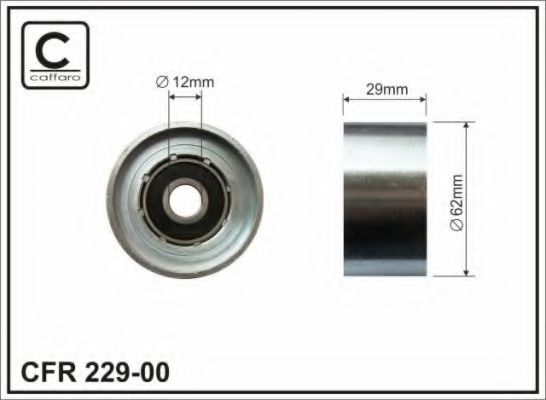 229-00 Caffaro Обводной ролик ремня ГРМ