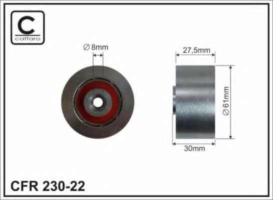 230-22 Caffaro Обводной ролик ремня ГРМ