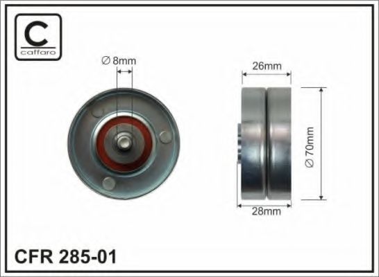 285-01 Caffaro Обвідний ролик поліклинового ременя для MINI Cooper