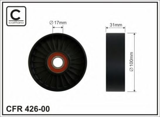 426-00 Caffaro Натяжной ролик поликлинового ремня