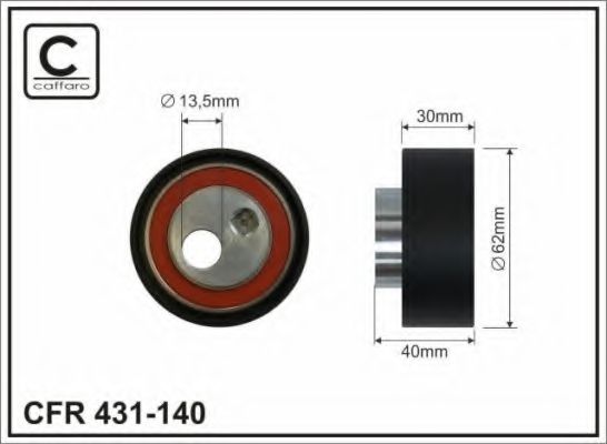 431-140 Caffaro Натяжний ролик ременя ГРМ