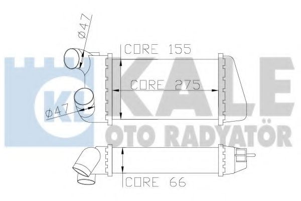 344100 Kale Oto Radyatör Интеркулер