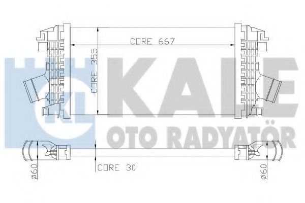 344900 Kale Oto Radyatör Інтеркулер