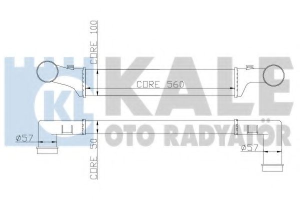347400 Kale Oto Radyatör Интеркулер для Mercedes E-Class