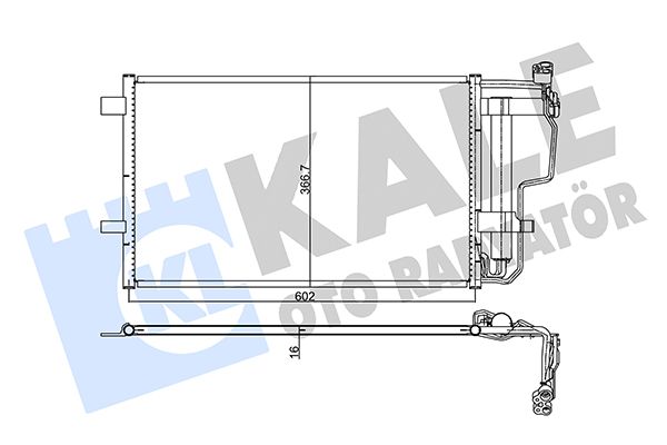 345490 Kale Oto Radyatör Радиатор кондиционера для Mazda 3