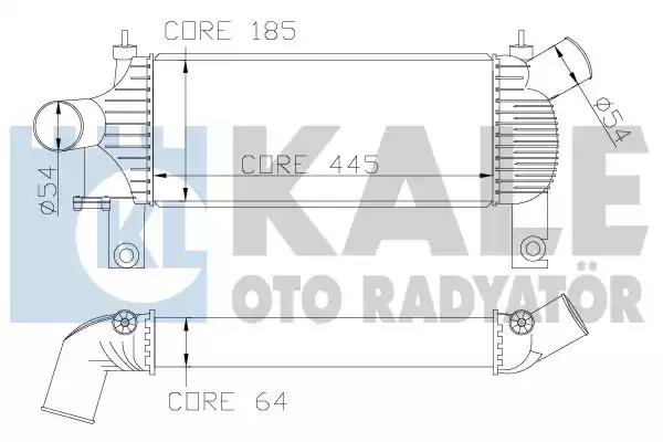 342355 Kale Oto Radyatör Интеркулер
