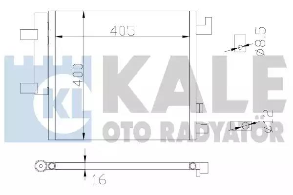 342515 Kale Oto Radyatör Радиатор кондиционера для Chevrolet Spark