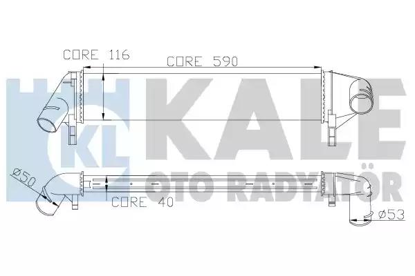 345085 Kale Oto Radyatör Інтеркулер