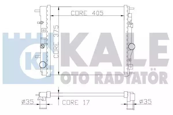 362500 Kale Oto Radyatör Радіатор охолодження двигуна