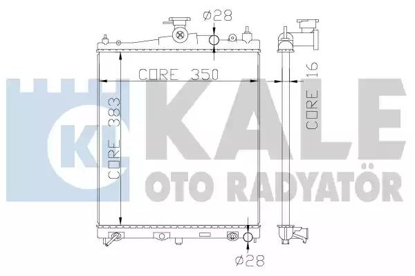 363200 Kale Oto Radyatör Радіатор охолодження двигуна