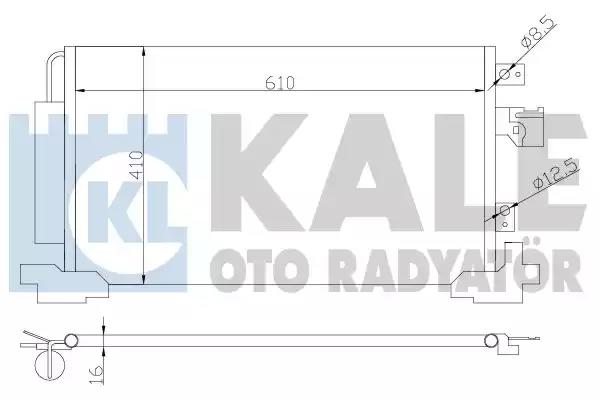 381700 Kale Oto Radyatör Радіатор кондиціонера