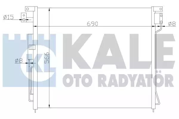 393200 Kale Oto Radyatör Радіатор кондиціонера