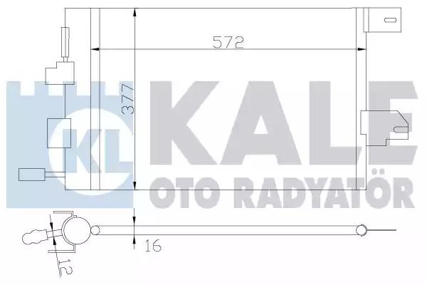 393300 Kale Oto Radyatör Радіатор кондиціонера