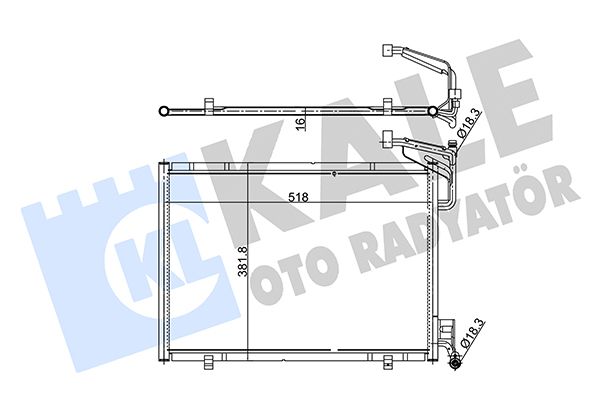 353870 Kale Oto Radyatör Радиатор кондиционера