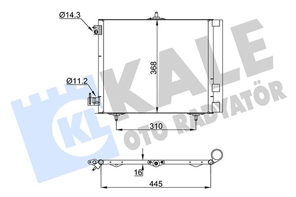 358440 Kale Oto Radyatör Радиатор кондиционера
