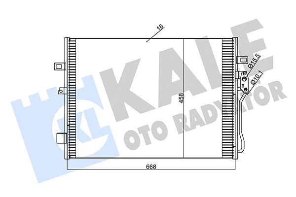 345680 Kale Oto Radyatör Радіатор кондиціонера